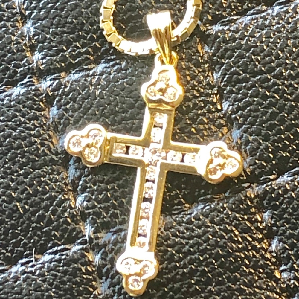 Diamond & 14k Gold Charm and Necklace set